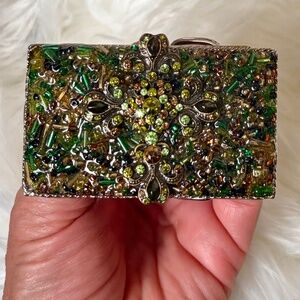 Vintage Jeweled Rhinestone Cross Belt Buckl